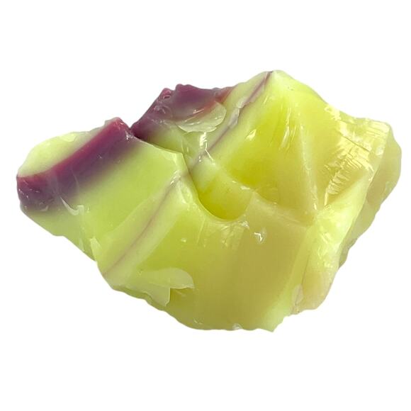 Burmese Pink Art Glass Cullet Uranium Glowing Layered Slag Glass‎ #4GX262 - Picture 9 of 13